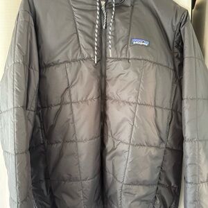 Patagonia Men's Black Quilted Hooded Puffer Jacket